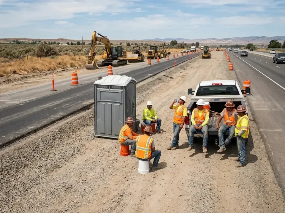highway-road-construction-crew-007 — frequently asked questions, Porta Potty and Restroom Rentals in Valinda, CA